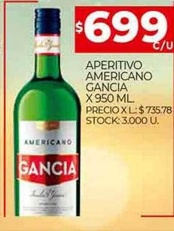 Supermercados DIA Aperitivo americano gancia oferta