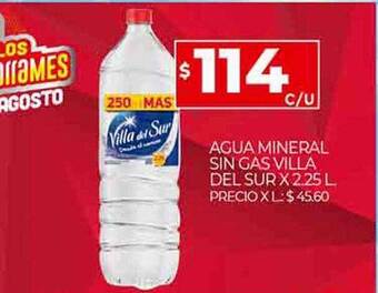 Supermercados DIA Agua mineral sin gas villa del sur oferta