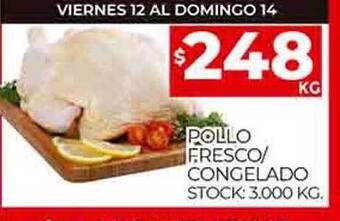 Supermercados DIA Pollo fresco congelado oferta