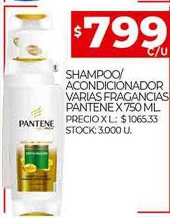 Supermercados DIA Shampoo acondicionador varias fragancias pantene oferta