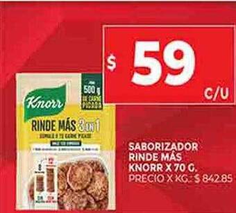 Supermercados DIA Saborizador rinde más knorr oferta