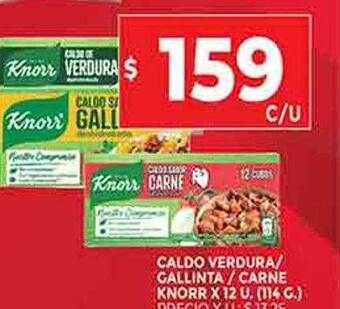 Supermercados DIA Caldo verdura gallinta carne knorr oferta