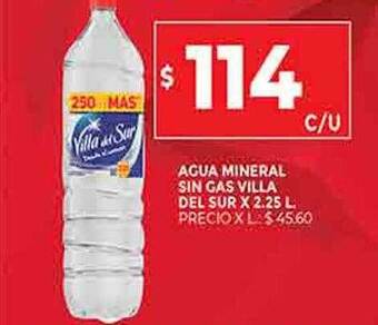 Supermercados DIA Agua mineral sin gas villa del sur oferta