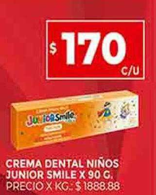 Supermercados DIA Crema dental niños junior smile oferta