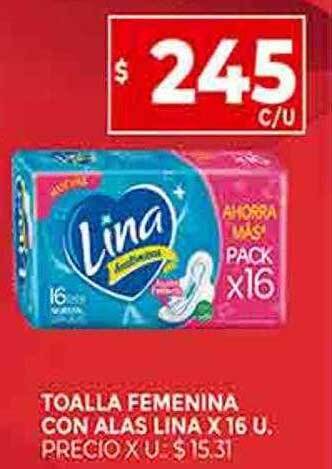 Supermercados DIA Toalla femenina con alas lina oferta