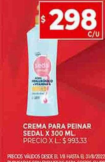 Supermercados DIA Crema para peinar sedal oferta