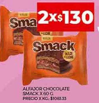 Supermercados DIA Alfajor chocolate smack oferta