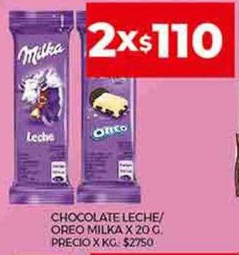 Supermercados DIA Chocolate leche oreo milka oferta