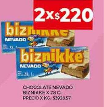 Supermercados DIA Chocolate nevado biznikke oferta