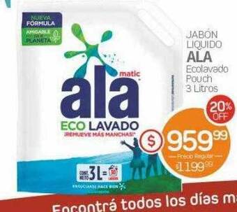 Alvear Jabón liquido ala ecolavado pouch oferta