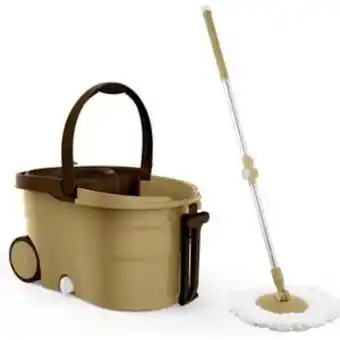 Frávega Trapeador mop exahome mopa lampazo giratorio ruedas 2 mopas oferta