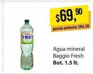 Supermercados Damesco Agua mineral baggio fresh oferta