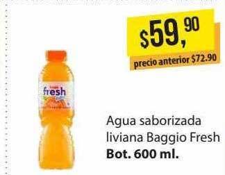 Supermercados Damesco Agua saborizada liviana baggio fresh oferta