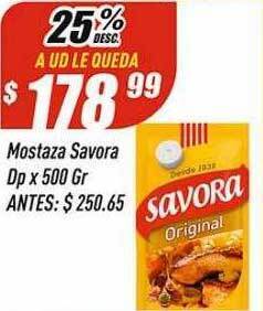 Supermercados Comodin Mostaza savora dp oferta