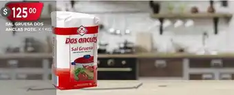 Supermercados Mayor Sal gruesa dos anclas pote oferta