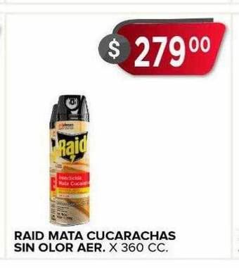Supermercados Mayor Raid mata cucarachas sin olor aer oferta