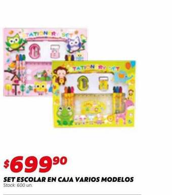 Ferniplast Set escolar en caja varios modelos oferta
