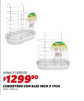 Ferniplast Cubiertero con base 16cm x 17cm oferta