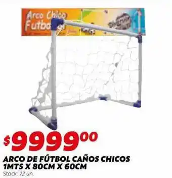 Ferniplast Arco de fútbol caños chicos 1mts x 80cm x 60cm oferta