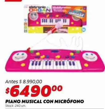 Ferniplast Piano musical con micrófono oferta