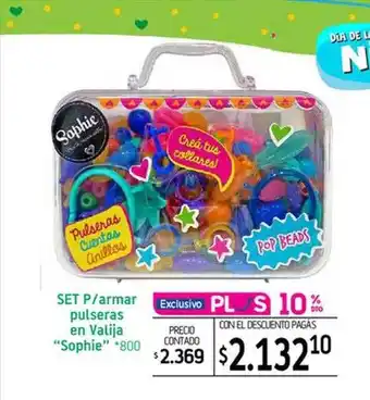 La Anonima Set p armar pulseras en valija oferta