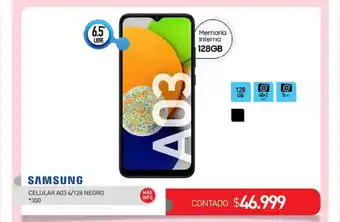 La Anonima Samsung celular a03 4 128 negro oferta