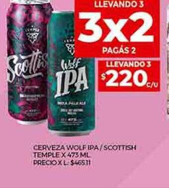 Supermercados DIA Cerveza wolf ipa scottish temple oferta