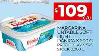 Supermercados DIA Margarina untable soft light dánica oferta