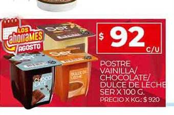 Supermercados DIA Postre vainilla chocolate dulce de leche ser oferta