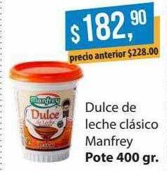 Supermercados Damesco Dulce de leche clasico manfrey oferta