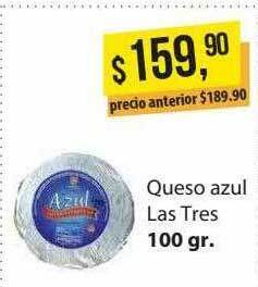Supermercados Damesco Queso azul las tres oferta