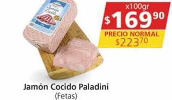 Supermercados Aiello Jamón cocido paladini oferta