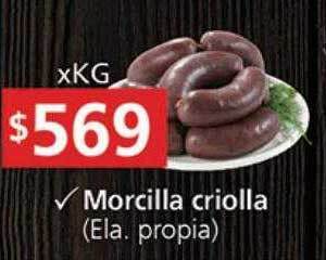 Supermercados Aiello Morcilla criolla oferta