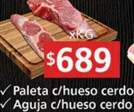 Supermercados Aiello Paleta c hueso cerdo aguja c hueso cerdo oferta