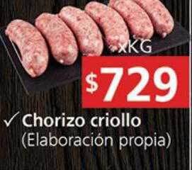 Supermercados Aiello Chorizo criollo oferta