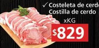 Supermercados Aiello Costeleta de cerdo costilla de cerdo oferta