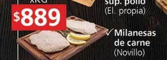 Supermercados Aiello Milanesas de carne novillo oferta