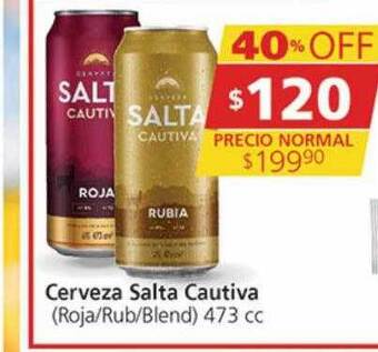 Supermercados Aiello Cerveza salta cautiva oferta