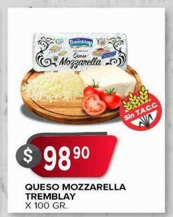 Supermercados Mayor Queso mozzarella tremblay oferta