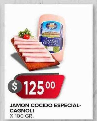 Supermercados Mayor Jamon cocido especial-cagnoli oferta