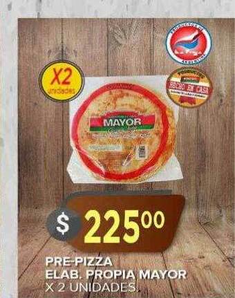 Supermercados Mayor Pre-pizza elab propia mayor oferta