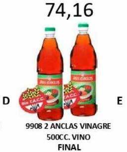Hipermay 2 anclas vinagre vino oferta
