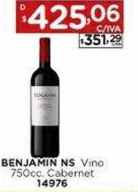 Hipermay Benjamin ns vino cabernet oferta