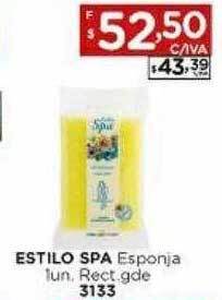 Hipermay Estilo spa esponja rect gde oferta