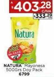 Hipermay Natura mayonesa doy pack oferta