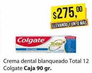 Supermercados Damesco Creme dental blanqueado total 12 colgate oferta