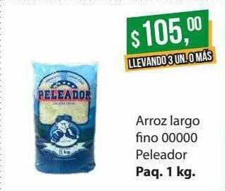 Supermercados Damesco Arroz largo fino peleador oferta