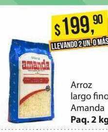 Supermercados Damesco Arroz largo fino amanda oferta