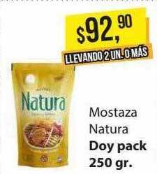 Supermercados Damesco Mostaza natura oferta