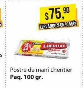 Supermercados Damesco Postre de mani lheritier oferta